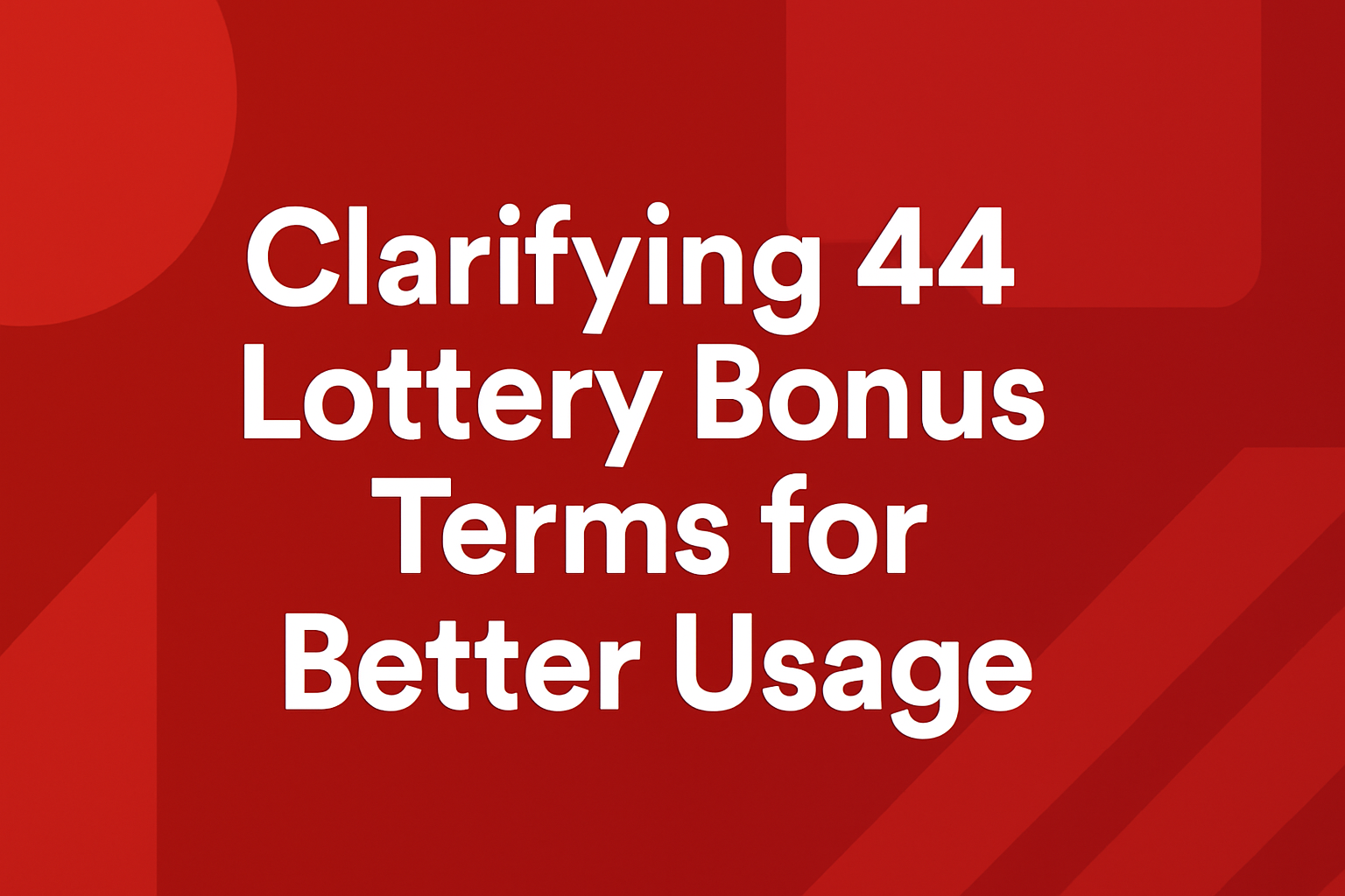 Informational scene illustrating 44 Lottery System Requirements Overview with key details.