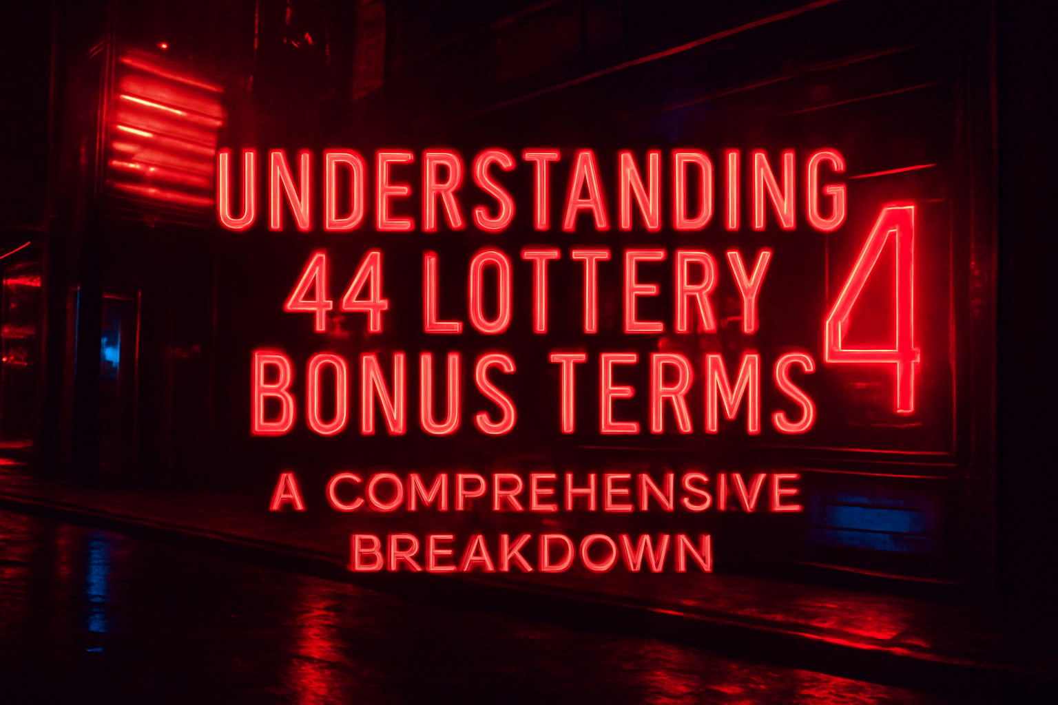 Informational graphic about 44 Lottery Updates.