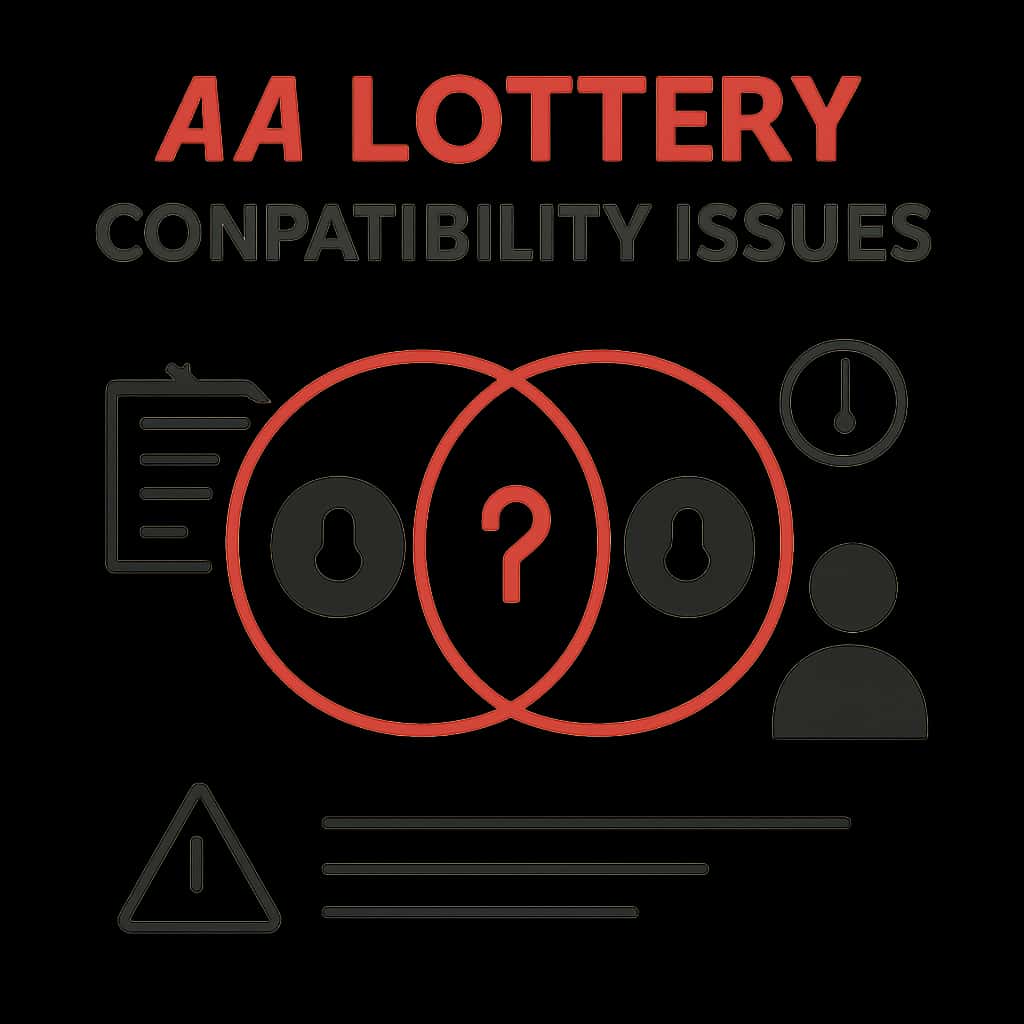 An educational diagram illustrating 44 Lottery Compatibility Issues.