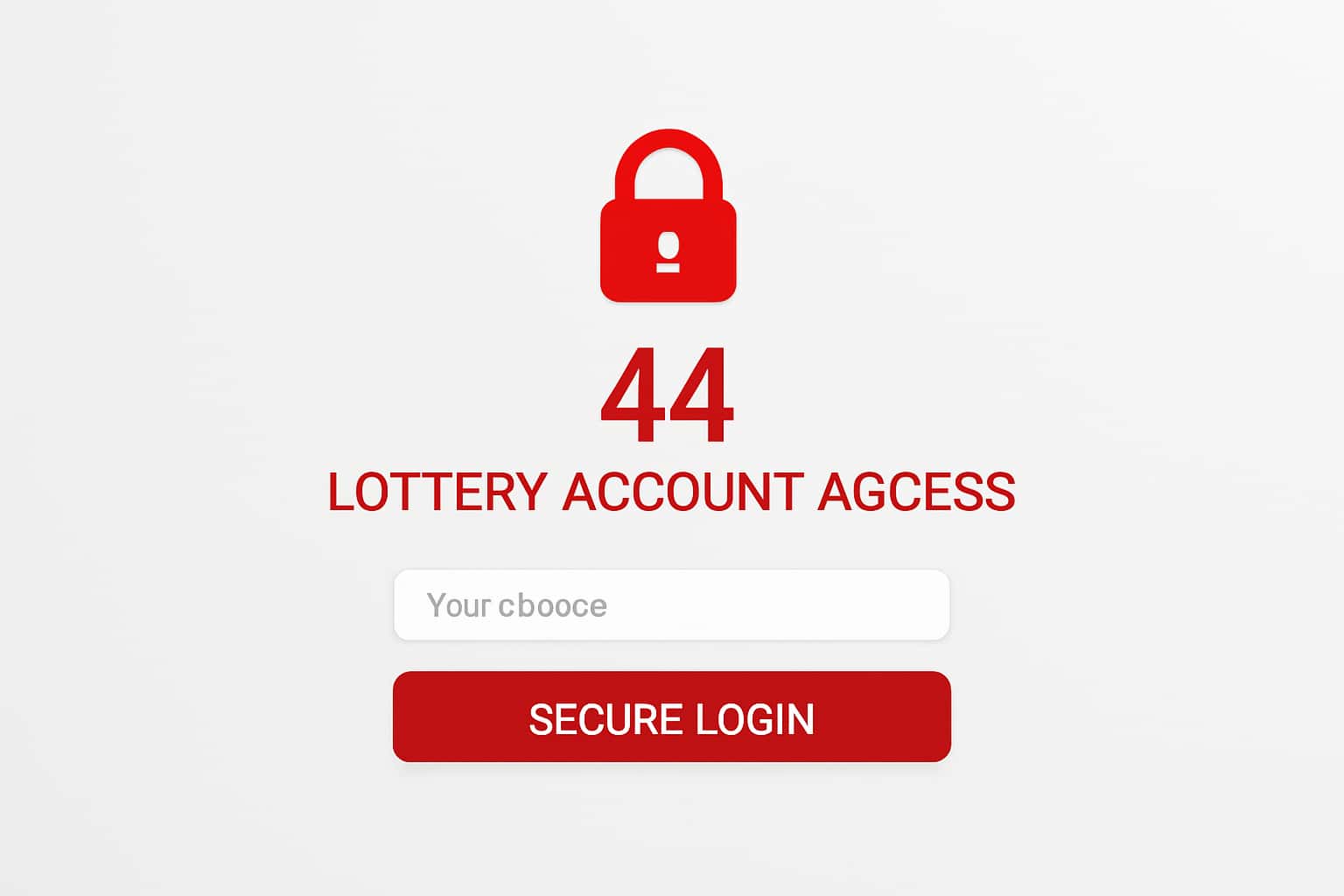 44 Lottery Account Access Interface