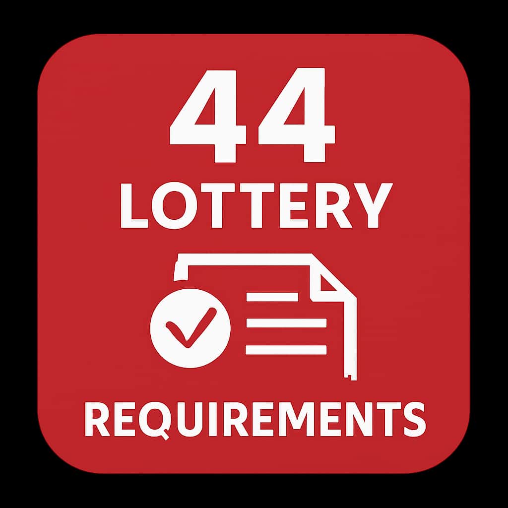 An icon representing the 44 Lottery Requirements guide.