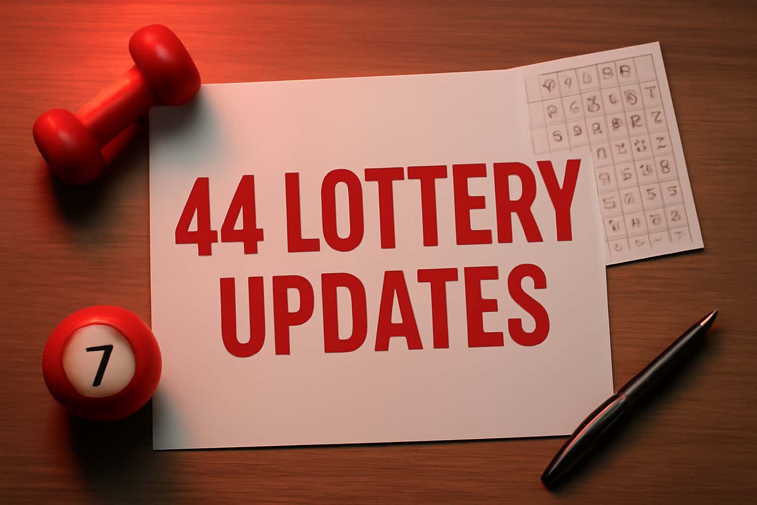 Informational graphic about 44 Lottery Updates.